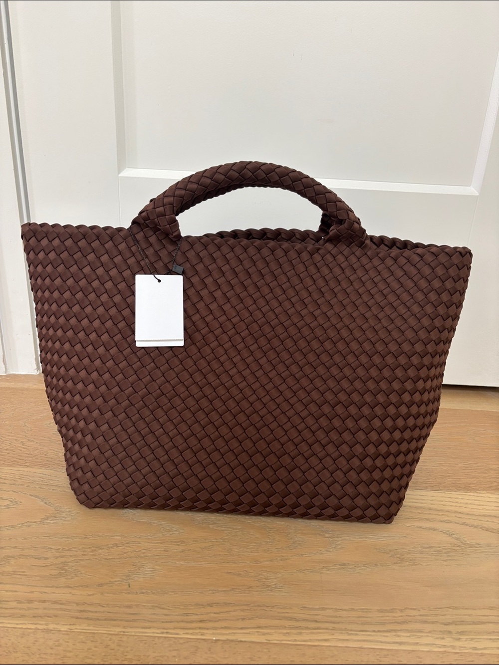 Naghedi Woven Tote Bag - Brown